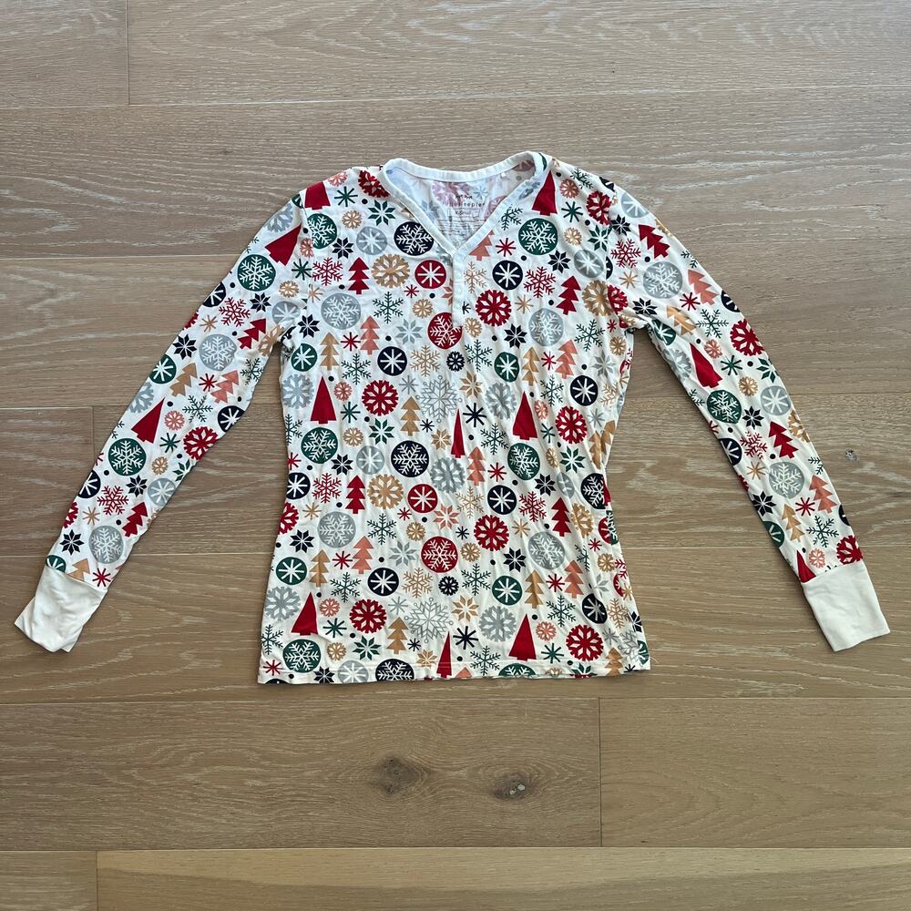 Little Sleepies Women's Fair Isle Holiday Pajama Top XS